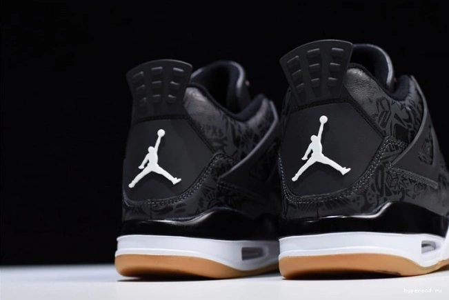 CI1184-001 Black Jordan 4 Air Laser Retro 1213